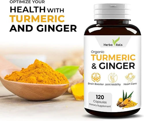 Turmeric and Ginger Supplements Capsule - 500mg