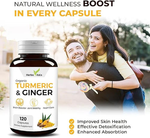 Turmeric and Ginger Supplements Capsule - 500mg