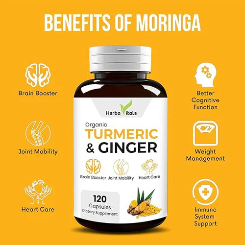 Turmeric and Ginger Supplements Capsule - 500mg