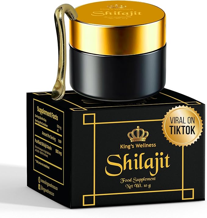 King's Wellness Pure Shilajit Resin, for Men and Women - 100% Natural Himalayan Extract