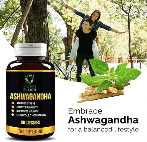 Pure Ashwagandha Capsules 500mg - 90 Count