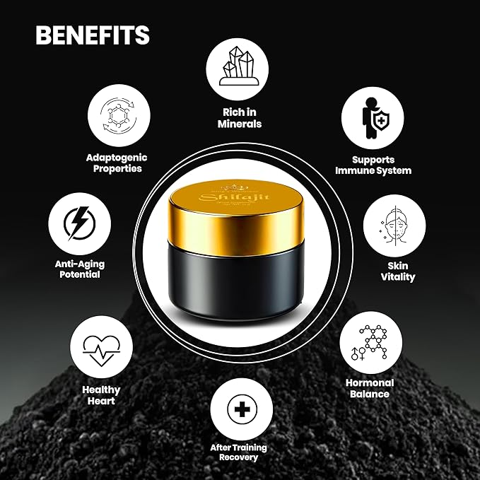 King's Wellness Pure Shilajit Resin, for Men and Women - 100% Natural Himalayan Extract