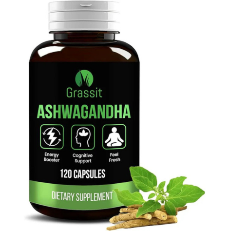 Pure Ashwagandha Supplement 500 mg | 120 Capsules