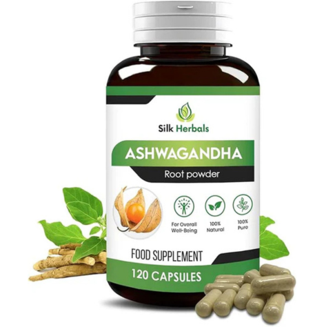 Ashwagandha Capsules 120 Count | Pure Ashwagandha for Stress Relief