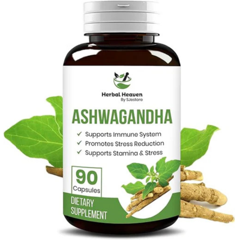 Natural Ashwagandha Capsules 90 Count - Optimal Wellness Solution